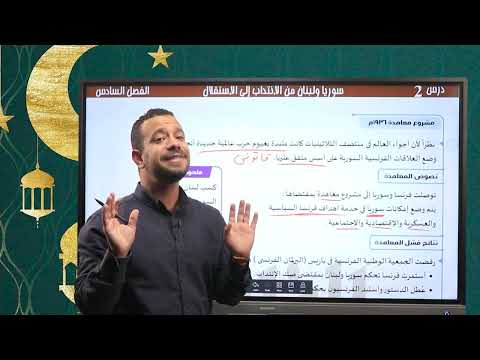 سوريا ولبنان من الانتداب إلى الاستقلال