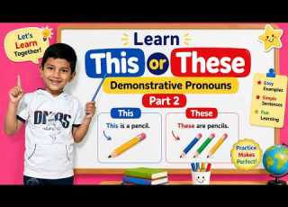 This These Demonstrative Pronouns Preschool UKG Grade 1 English