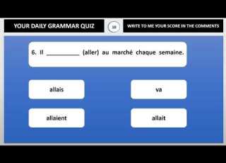  Quiz Sur L Imparfait