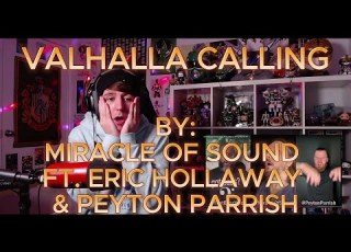 WHAT A TRIO Blind Reaction To Miracle Of Sound Valhalla Calling Ft Eric Hollaway Peyton Parrish