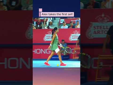Alex Eala Takes The 1st Set Vs Victoria Mboko