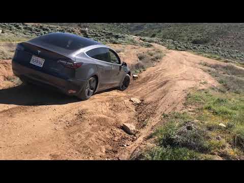 Stock Tesla Model 3 4 Wheeling Offroad Some Rough Terrain 2 No Problem Stock Tesla Model 3 4 Wheeling Offroad Some Rough Terrain 2 No Problem