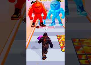OMG FIRE MAN VS ICE MAN CRAZIEST FIGHT EVER LAVA MAN 3D Lavel 43 Gaming Shorts Shortfeed Games