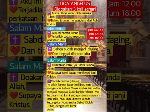 Doa Angelus Atau Doa Malaikat Tuhan Doa Katolikmedia Katolik Umatkatolik