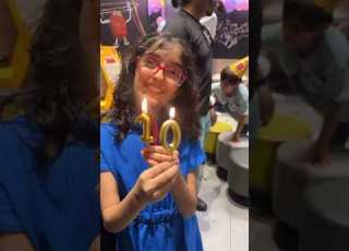 Hiba Blows Candle And Is Now Ten