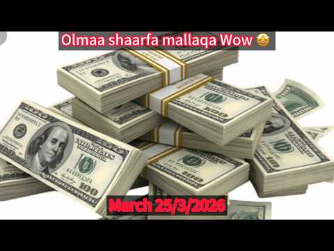 Wow March 25 3 2026 Olmaa Shaarafa Mallaqa Gaba Guraachaa Ykn Hawala Fi Banki