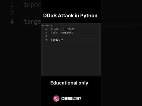 DDOS Attack In Python Shorts Shortvideo Trending Usa