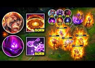  We Stacked 20 Burn Effects At Once And It S Completely Unfair DOUBLE MAGE BOT LANE