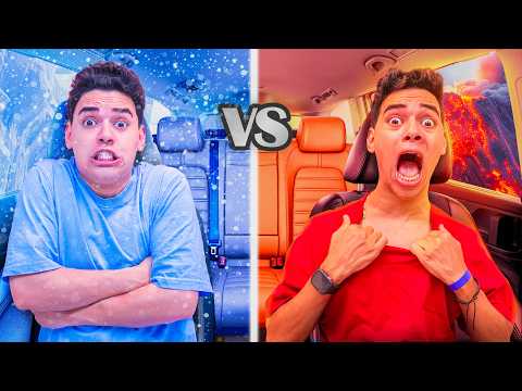 تحدي السيارة الحارة VS السيارة الباردة انهيار بكاء