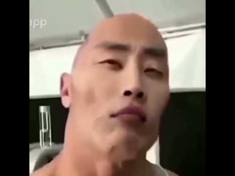 Chinese The Rock Face Meme