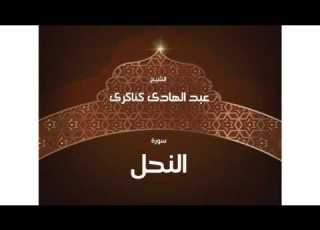 سورة النحل بصوت القارئ الشيخ عبد الهادى كناكرى