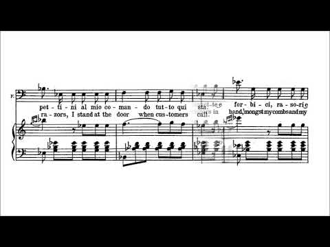 Karaoke Opera Largo Al Factotum The Barber Of Seville Rossini Full Vocal Version