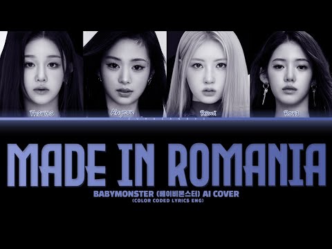 AI COVER BABYMONSTER 베이비몬스터 Made In Romania Color Coded Lyrics