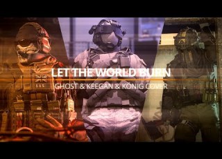  Chris Grey LET THE WORLD BURN Simon Ghost Riley Keegan P Russ König AI COVER