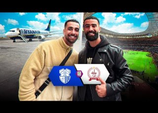  خويا أول مرة يركب الطيارة ويحضر مبارة الكوكب المراكشي إتحاد طنجة