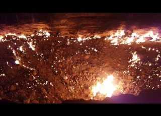  Door To Hell Dervaza Gas Crater Karakum Dessert Turkmenistan