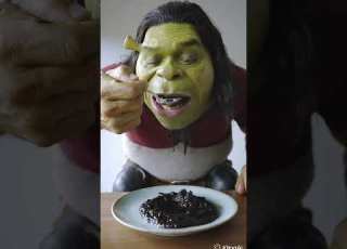 Woman Shrek Eating Mud Asmr Shortvideo Asmr Shrek Ai Mukbang Eating