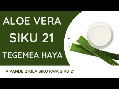 Aloe Vera Na Faida Zake Mwilini