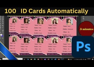 How To Create Multiple ID Cards In Photoshop How To Make HundredID Cards In Photoshop Photoshop