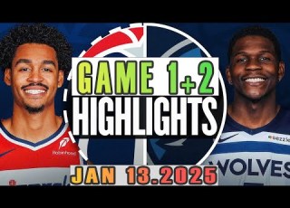 Minnesota Timberwolves Vs Washington Wizards Game 1st 2nd Highlights Jan 13 2025 NBA Season 2024 25