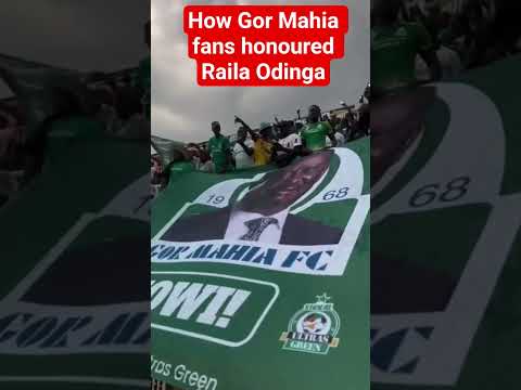How Gor Mahia Fans Honoured Raila Odinga