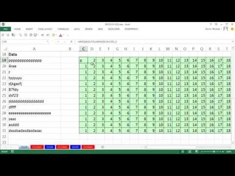 Excel Magic Trick 1113 Extract All Characters In Cell To Separate Cells PPPP To P P P P
