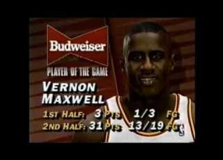 Vernon Maxwell 34 Points Vs PHOENIX Post Game Interview 1994 NBA Playoffs
