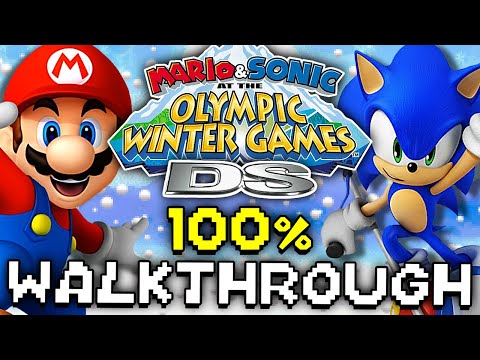 Mario Sonic At The Olympic Winter Games DS Full Game 100 Walkthrough