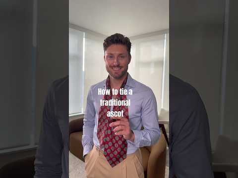 How To Tie An Ascot Ascot Howto Tutorial Scarf Accessories How To Tie An Ascot Ascot Howto Tutorial Scarf Accessories