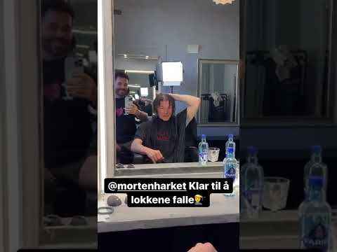 MORTEN HARKET FROM A HA GETTING HIS HAIR CUT BY JAN THOMAS APRIL 27TH 2022