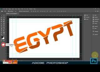  كيفية عمل قطع النص في برنامج ادوبي فوتوشوب How To Make Text Cutting In Adobe Photoshop