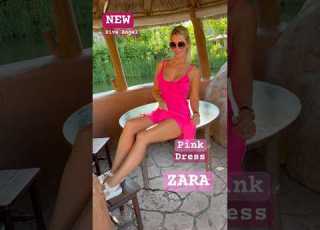  Pink ZARA Dress DivaAngel Zara Fashion Trend Style For Fashion Porpoises New Usa