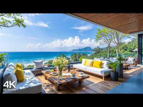 Positive Bossa Nova Jazz Waves Sound For Relax Focus Morning Jazz On The Beach Balcony Ambience Positive Bossa Nova Jazz Waves Sound For Relax Focus Morning Jazz On The Beach Balcony Ambience