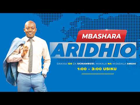 TBC LIVE ARIDHIO MACHI 23 2026 SAA 1 00 3 00 USIKU