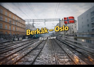 Berkåk Oslo Real Time Train Cab Ride Through Norway Rear View