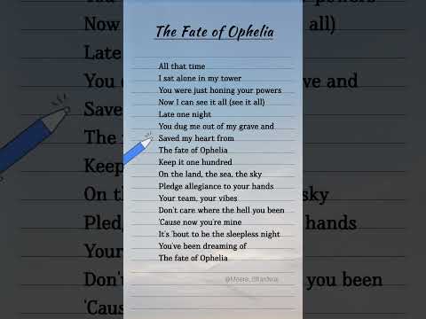 The Fate Of Ophelia Lyrics Taylor Swift Songlyrics English The Fate Of Ophelia Lyrics Taylor Swift Songlyrics English