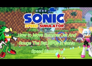  How To Move Both Summer Jet Rouge The Bat NPCs In Sonic Speed Simulator