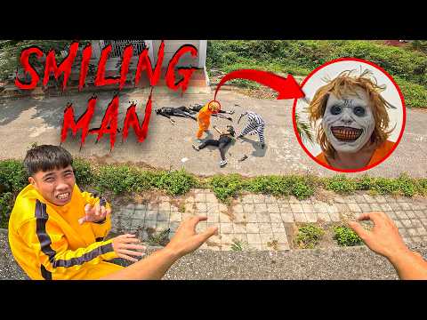 SMILING MAN IN REAL LIFE ESCAPE 09 0 Horror Parkour Pov Short Bubbles 3Run