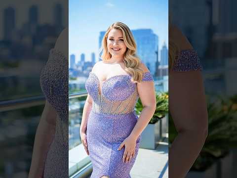 Paillettenkleid In Lavendel Für Große Größen Abiball 2026 Plussizefashion Curvygirl Prom20