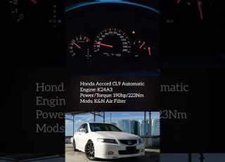 Honda Accord CL9 Automatic 0 100 Shorts Honda K24 Vtec Jdm