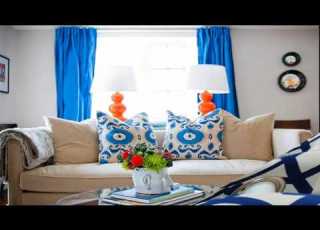  Blue Curtain Designs Living Room