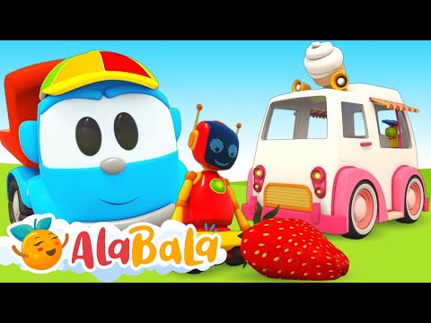 Învățăm Să Construim Masina De înghețată Desene Animate Educative Cu Camionul Leo