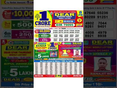 Nagaland Start Lottery Result Start Lottery Today 8pm Sambad Live 20 03 2026 Lottery Sambad Live