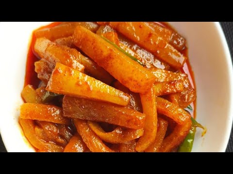 Kashmiri Khatti Mooli Mujj Kael Tchok Mujj Khatti Mooli Ki Sabzi