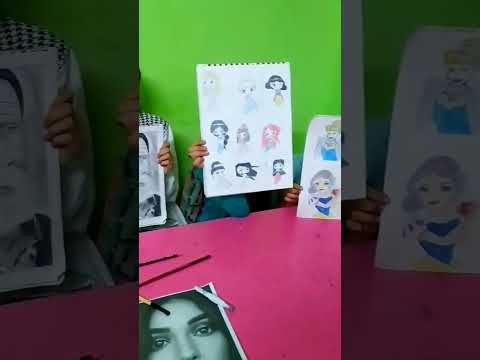 من كورس رسم الاطفال بالرصاص