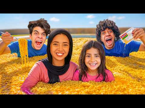 تحدي صنع اكبر كمية اندومي في العالم كمية رهيبه