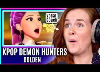 She Can Sing SO High KPop Demon Hunters Golden Vocal Coach Analysis Huntr X Reaction