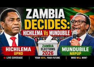  ZAMBIA DECIDES 2026 VOTING BEGINS Hichilema Vs Mundubile LIVE