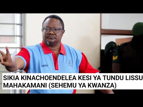 PART ONE WHAT S GOING ON IN COURT THE TUNDU LISSU CASE