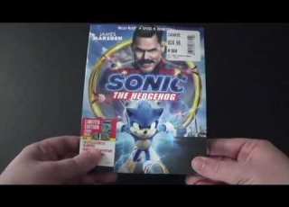 Sonic The Hedgehog Movie Blu Ray DVD Unboxing With Limited Edition Comic Book
